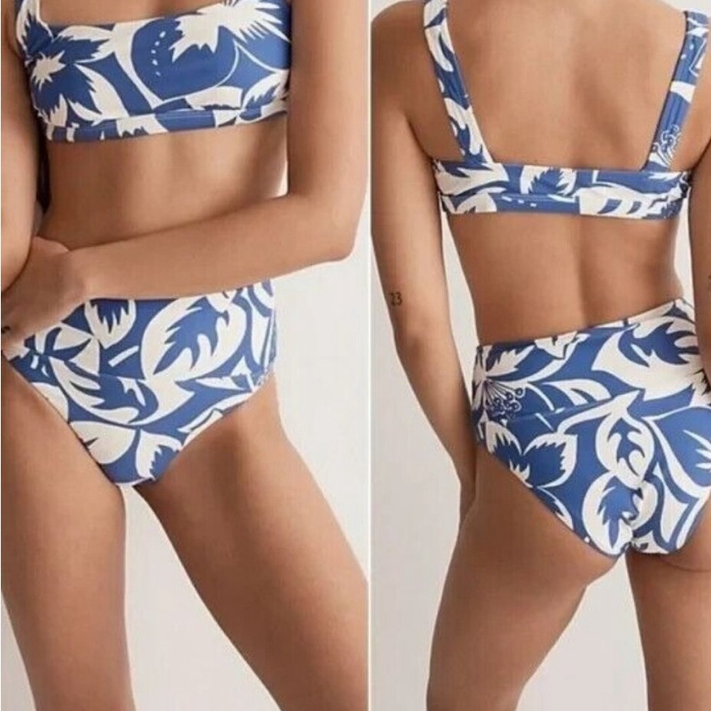 NWT Top and Bottom size Medium Madewell Second Wave Bikini size Medium